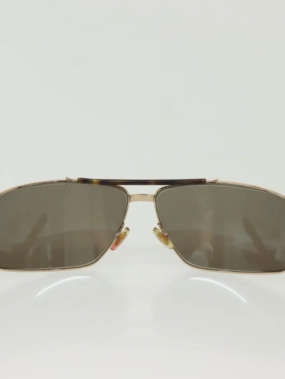 GUCCI Sunglasses Plastic Metal 2 Set Brown Black Auth bs29266